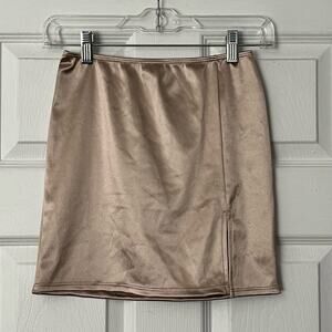 Amable Satin Miniskirt - Size S - NWT